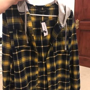 hooded pacsun flannel